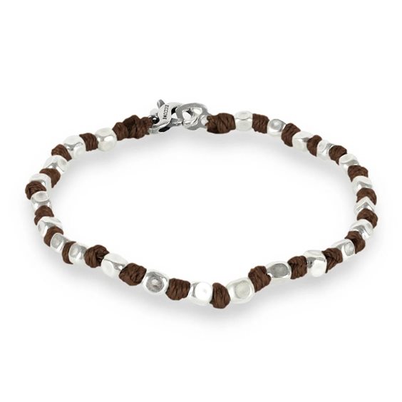 Armband Spadarella Spadini in Silber SPBR294-17.5 MARRONE - SPBR294-17.5 MARRONE